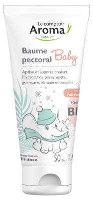 Le Comptoir Aroma Baume Pectoral Bébé Bio Des la Naissance 50 ml