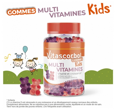 Vitascorbol Kids Multivitamines 45 Unités