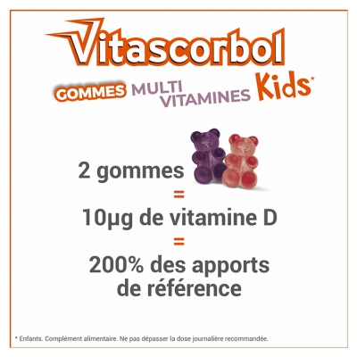 Vitascorbol Kids Multivitamines 45 Unités
