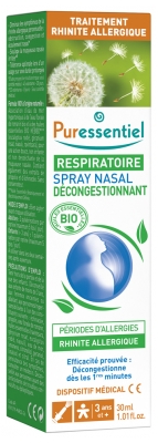 Puressentiel Spray Nasal Décongestionnant Allergies Aux He Bio - 30 ml