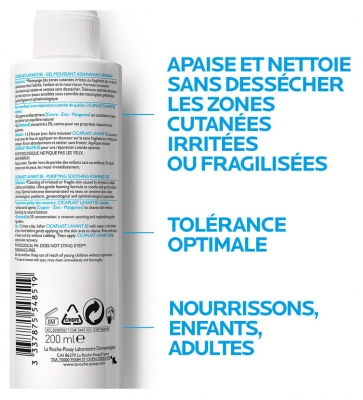 La Roche-Posay Cicaplast la Roche Posay Lavant B5+ Gel Nettoyant Moussant Assainissant Apaisant 200 ml