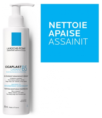 La Roche-Posay Cicaplast la Roche Posay Lavant B5+ Gel Nettoyant Moussant Assainissant Apaisant 200 ml