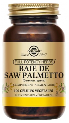 Solgar Saw Palmetto (Serenoa Repens) 100 Gélules Végétales