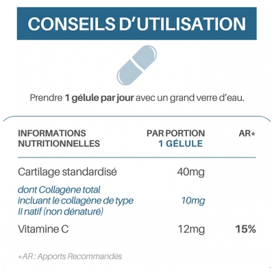 Orthonat Ortho Collagène Construction du Cartilage 30 Gélules