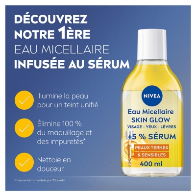 Nivea Eau Micellaire Biphasée Skin Glow 400 ml