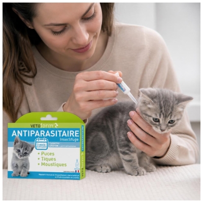 Vetoform Antiparasitaire Chaton 3 Unités
