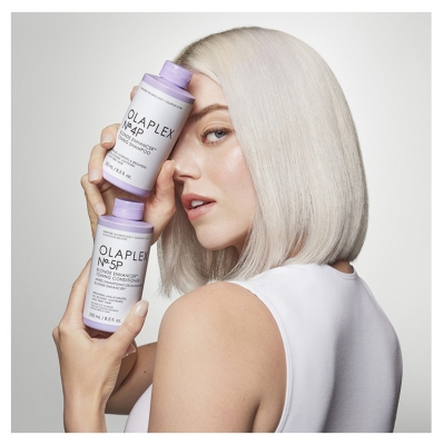 Olaplex N°5P Blonde Enhancer Après-Shampoing Déjaunissant Tous Types de Cheveux 250 ml 