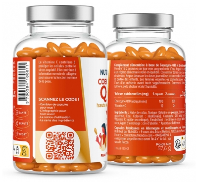 Nutri&Co Coenzyme Q10 Haute Absorption 120 Unités