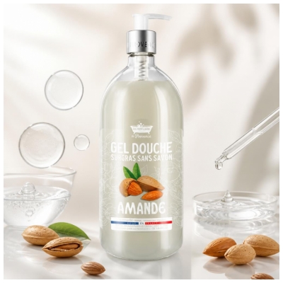 Les Petits Bains de Provence Gel Douche Surgras Amande 1 L