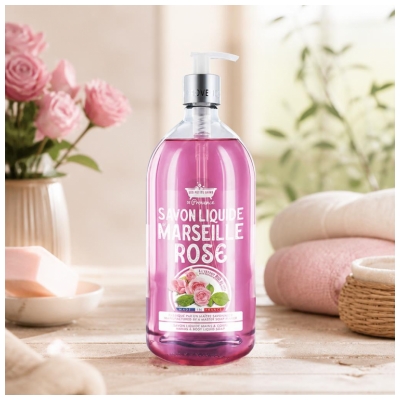 Les Petits Bains de Provence Savon Liquide Rose 1 L