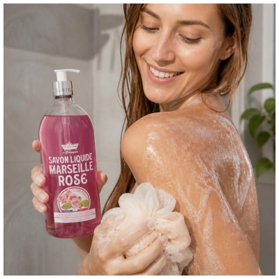 Les Petits Bains de Provence Savon Liquide Rose 1 L