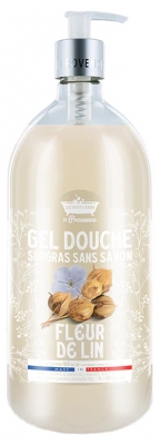 Les Petits Bains de Provence Gel Douche Surgras Fleur de Lin 1 L