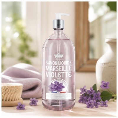 Les Petits Bains de Provence Savon Liquide Violette 1 L