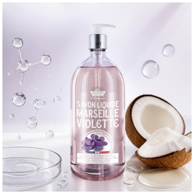 Les Petits Bains de Provence Savon Liquide Violette 1 L