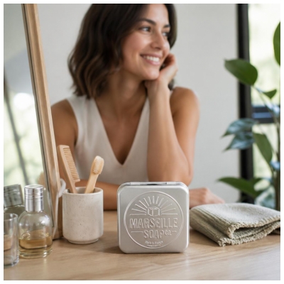 Tadé Savon de Marseille Boite en Aluminium