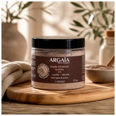Argaïa Argile Ghassoul Surfine 170 Grammes
