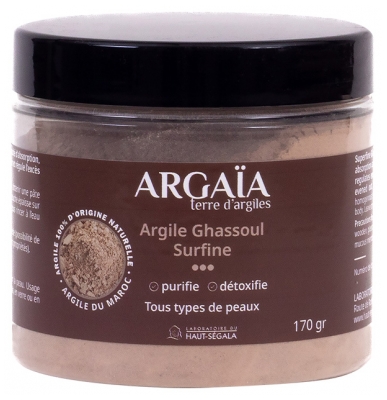 Argaïa Argile Ghassoul Surfine 170 Grammes