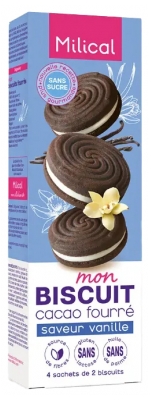 Milical Mon biscuit Cacao Fourré 4 Sachets de 2 