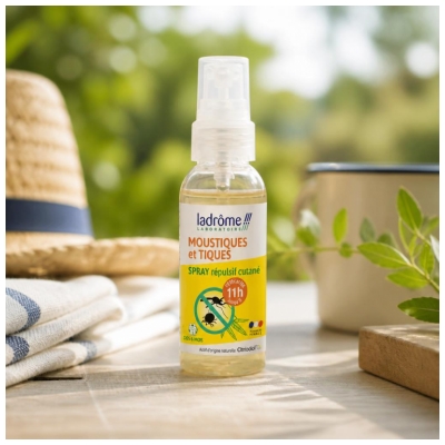 Ladrôme Spray Moustiques et Tiques Répulsif Cutané 50 ML