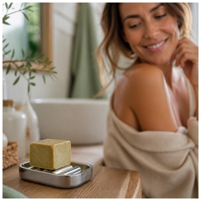 Tadé Porte Savon d'Alep en Aluminium 