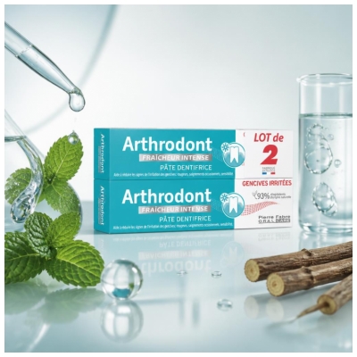 Arthrodont Pâte Dentifrice Fraicheur Intense Lot de 2 x 75 ml