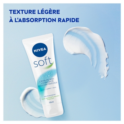 Nivea Soft Crème de Soin Hydratante Sensation Fraîcheur 75 ml 