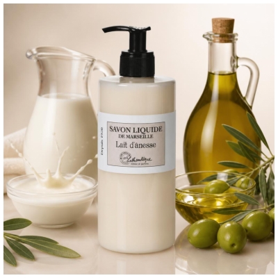 Lothantique Savon Liquide de Marseille au Lait d'Ânesse 500 ML
