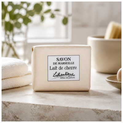 Lothantique Savon de Marseille au Lait de Chèvre 100 Grammes