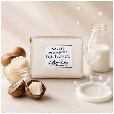 Lothantique Savon de Marseille au Lait de Chèvre 100 Grammes