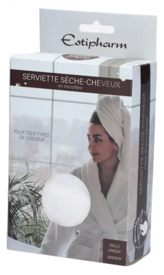 Estipharm Serviette Sèche Cheveux Microfibre