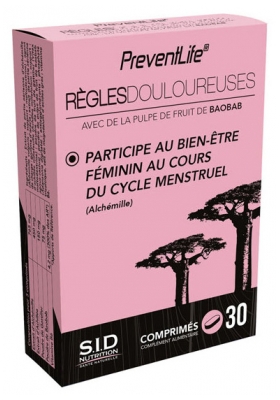 S.I.D Nutrition PreventLife Règles Douloureuses 30 Unités