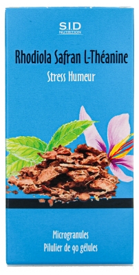 S.I.D Nutrition Rhodiola Safran L-Théanine Stress Humeur 90 Comprimés