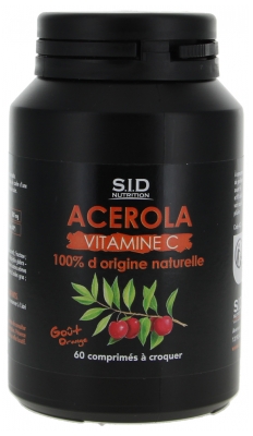 S.I.D Nutrition Acerola Vitamine C 60 Unités