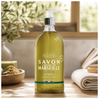 BeauTerra Savon Liquide Marseille Olive 1 Litre