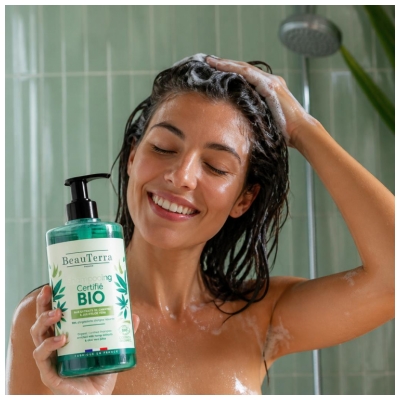 BeauTerra Shampoing Chanvre & Aloe Vera Bio 750 ML