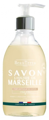 BeauTerra Savon Liquide de Marseille Fleur Coton 300 ML