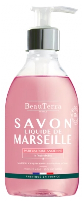 BeauTerra Savon Liquide Marseille Rose Ancienne 300 ML
