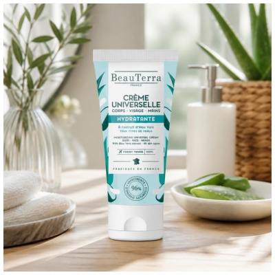 BeauTerra Crème Universelle 100 MLBeauTerra Crème Universelle Hydratante à l'Aloe Vera 100 ML