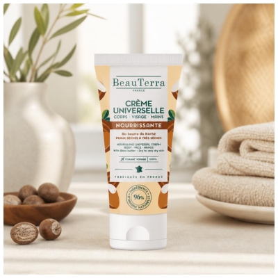 BeauTerra Crème Universelle Nourrissante au Beurre de Karité 100 ML