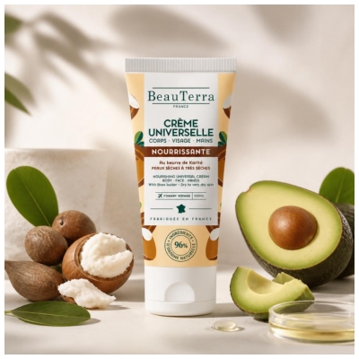 BeauTerra Crème Universelle Nourrissante au Beurre de Karité 100 ML