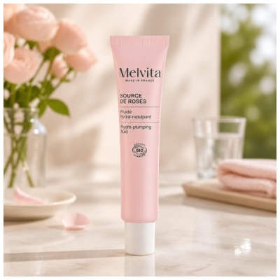 Melvita Source de Roses Fluide Hydra-Repulpant Biologique 40 ML