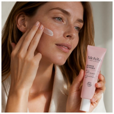 Melvita Source de Roses Fluide Hydra-Repulpant Biologique 40 ML