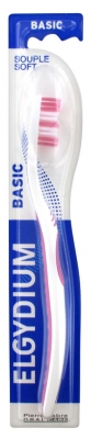 Elgydium Brosse à Dents Basic Souple - Couleur : Rose