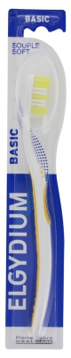 Elgydium Brosse à Dents Basic Souple - Couleur : Jaune