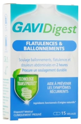 GAVIDigest Flatulences & Ballonnements Récurrentes 15 Gélules