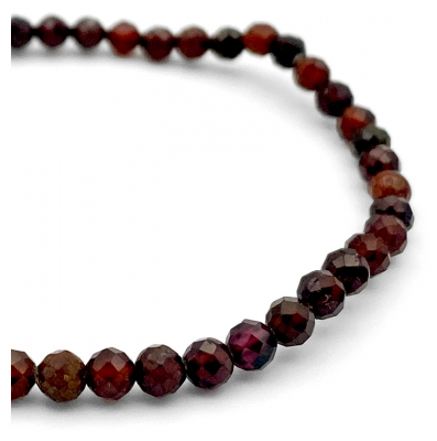 Natura Square Bracelet Facettes Grenat Hessonite 1 Bracelet