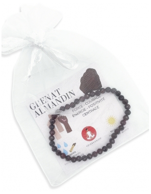 Natura Square Bracelet Facettes Grenat Rouge Almandin 1 Pièce 