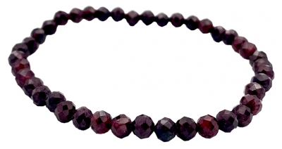 Natura Square Bracelet Facettes Grenat Rouge Almandin 1 Pièce 