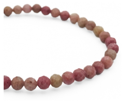 Natura Square Bracelet Facettes Rhodonite 1 Pièce