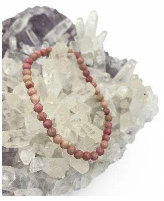 Natura Square Bracelet Facettes Rhodonite 1 Pièce